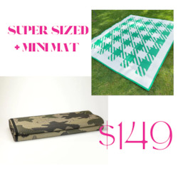 super & mini mat combo - suns out, guns out & get your check on