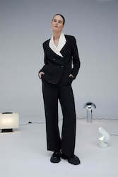 Clothing wholesaling: Tuxedo Trouser Black and Ivory