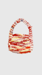 Knitted Large Bag - Multi Warm Tones