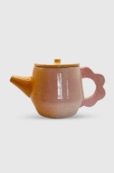 Fashion design: Flower Tea Pot - Pink & Orange