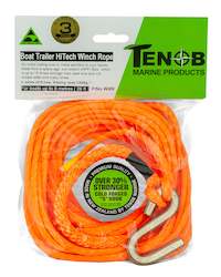 Boat Trailer HiTech Winch Rope with Hook