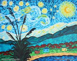 Our Favourite Classes: A KIWI STARRY NIGHT Painting Tutorial