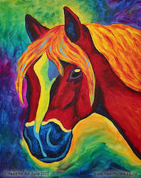 Painting Tutorials Acrylic: HAPPY HORSE Painting Tutorial