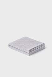 Cygnet Grey Baby Blanket - Basketweave 100% Merino