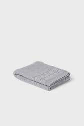 Internet only: Vintage Baby Blanket in Mid Grey - 100% Merino