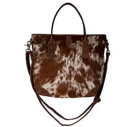 Internet only: FAWN Cassidy Cowhide Tote ( & over shoulder)