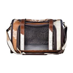 Internet only: Brown & White DOG CARRIER - Small Dog