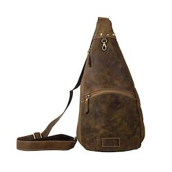Internet only: Highland Sling Bag - Aged Leather