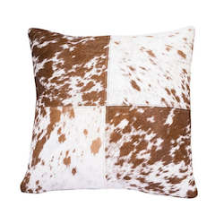 Internet only: LARGE Cushion Cover - Jersey Brown & White