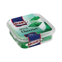 Baking And Cooking: Moir's Green GlacÃ© Cherries 100g