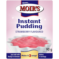 Baking And Cooking: Moir's Instant Pudding Strawberry 90g