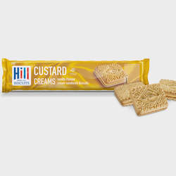 Biscuits And Crackers: Hill Custard Creams 150g