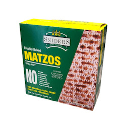 Biscuits And Crackers: Sniders Matzos 375g
