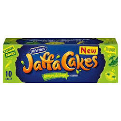 Biscuits And Crackers: McVities  Jaffa Cakes Lemon & Lime Flavour 10 Pack