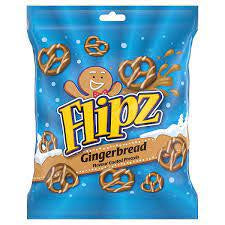Biscuits And Crackers: Flipz Gingerbread Flavour Coated Pretzels 150g