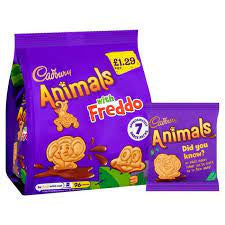 Biscuits And Crackers: Cadbury Animals with Freddo 7 Snack Packs