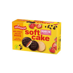 Biscuits And Crackers: Griesson Strawberry Soft Cake 300g
