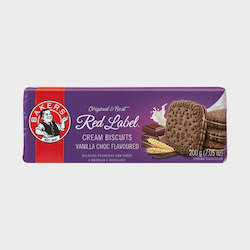 Biscuits And Crackers: Bakers Red Label - Vanilla Choc 200g