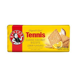 Biscuits And Crackers: Bakers Tennis Biscuits - Lemon 200g