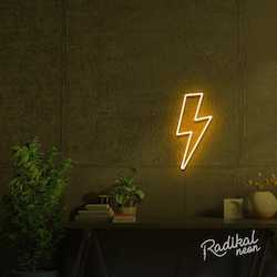 Under 200: "Sparky" Lightning bolt Neon Sign