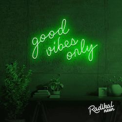 Lets Party: Good Vibes Only Neon Sign