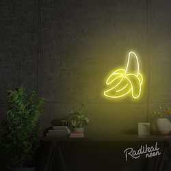 Food: "Donkey Kong" Banana Neon Sign
