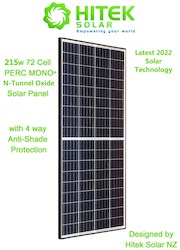 Solar On The Go: 215w PERC MONO+N-TO Solar Panel (4 Way Anti-Shading Protection) - Latest Solar Technology for 2022