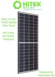2 x 205w PERC MONO Solar Panels - 410w Total (4 Way Anti-Shading Protection - La…