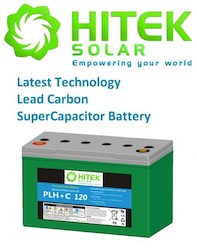 Solar On The Go: 2x 12v 120Ah Pure Lead Carbon SuperCapacitor (LCS Pb-C) Batteries