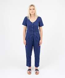 Clothing manufacturing - womens and girls: Aviator Jumpsuit Navy