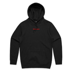 Recorded media manufacturing and publishing: Embroidery Hoodie â Black