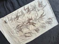 Ecoprinted Pillowcase Single - Eucalyptus