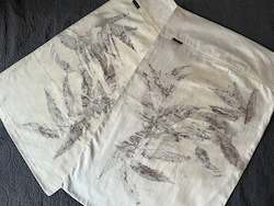 Ecoprinted Pillowcase Pair - Eucalyptus