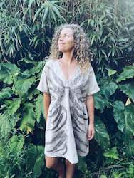 Linen Cotton: Wild & Wide Summer Dress - Linen S/M