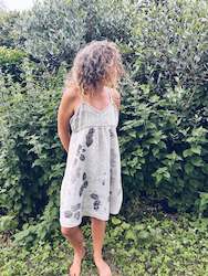 Linen Cotton: Rose Short Dress - Cotton M