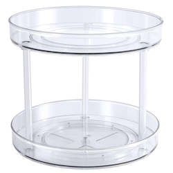 2 Tier  CLEAR Turntable /Lazy Susan