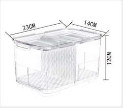 Fridge Storage Container with Drainage Valve  -Small