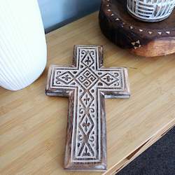 Furniture wholesaling: WOODEN PATTERNED CROSS
