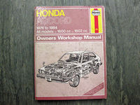 Workshop Manual Haynes Accord 1976 to 1984 - Strong for Honda Accessory Shop