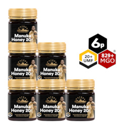 6 X UMF 20+ Manuka Honey | 250g