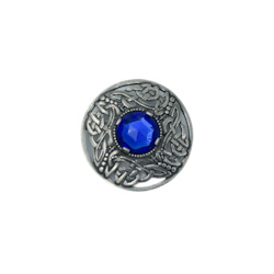 Jewellery: Large Blue Brooch