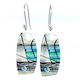 Turquoise Trapeze Silver Earrings
