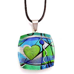 Jewellery: Turquoise Exotic Heart Pendant