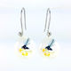 White Fantail Earrings