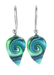 Jewellery: Turquoise Mystic Wave Flow Earrings
