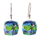 Turquoise Exotic Heart Earrings