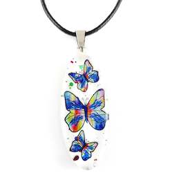 Jewellery: Oval Butterfly Pendant