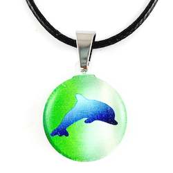 Jewellery: Green Dolphin Pendant