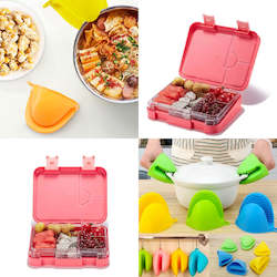 Classic Plus Pink Bento Lunchbox & Silicone Oven Mitt Set