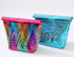 Thermal Tote Lunch Bag Sequin Glitter